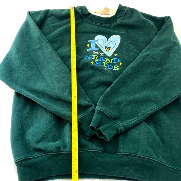 Vintage M & C sports wear green sweatshirt. Size L. - Picture 3 of 6